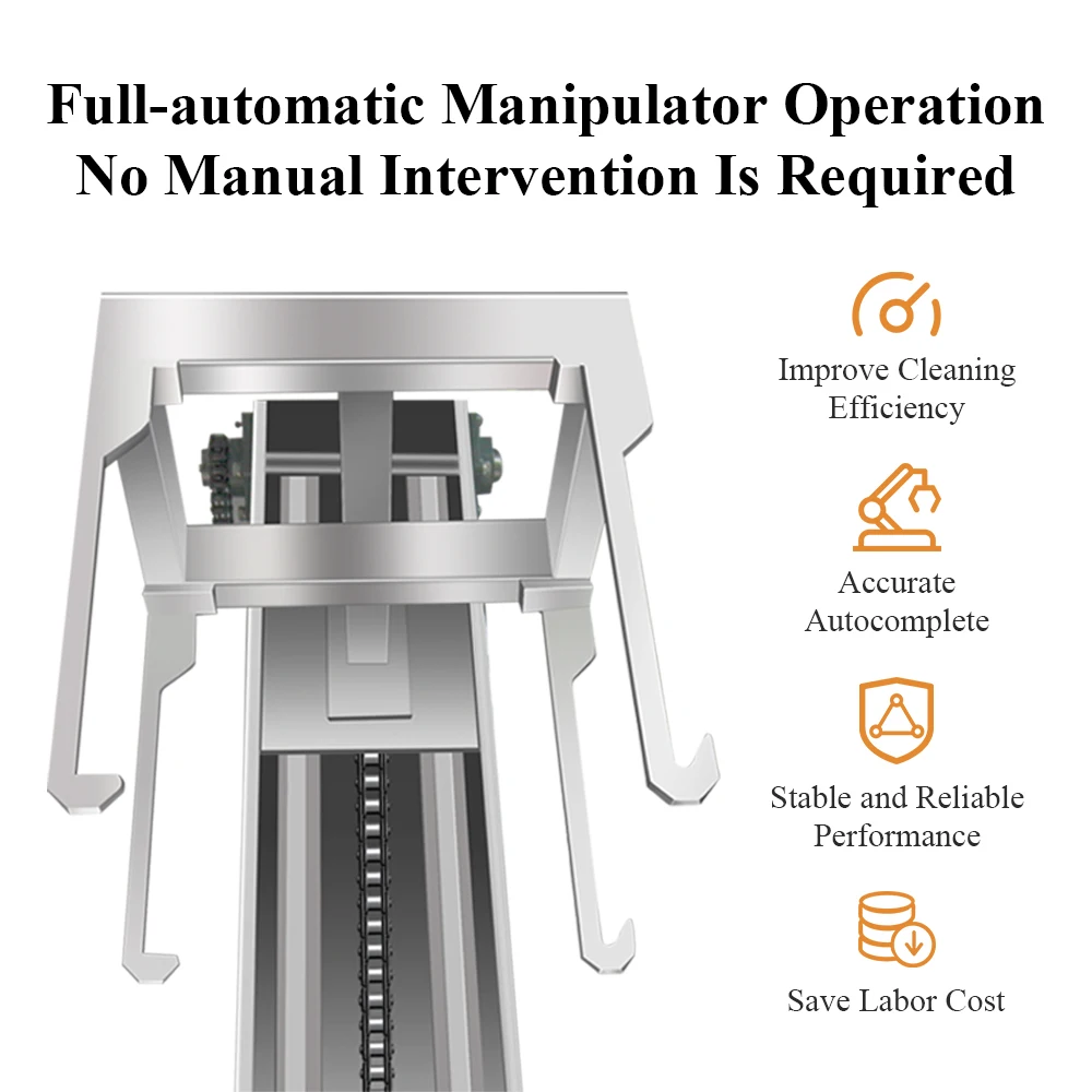 Tullker Ready to Ship Five Chamber 135L Full Automatic Automated Auto PLC HMI Agitation Industrial Ultrasonic Cleaner