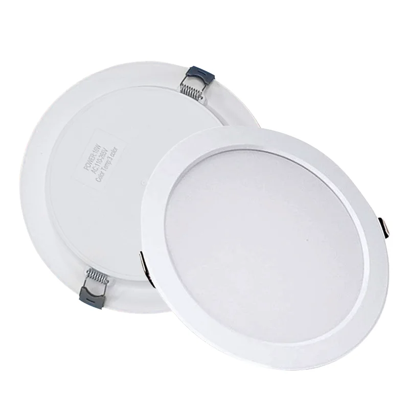 2022 New Square Round ceiling lights PVC Plastic Body 6W 12W 18W 24W surface mounted panel light /led panel light