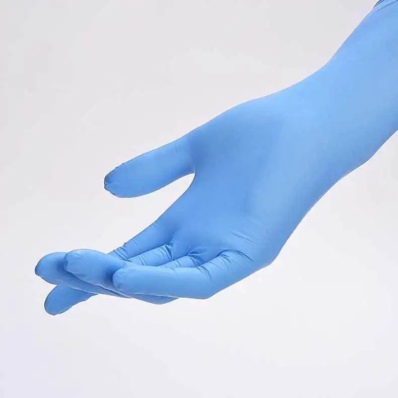 100Pcs Box 6 Mil 8Mil Stock Manufacturers Price 4G Disposal Glove Hand Wholesale Walking En455 Work Synthetic Nitrile Gloves