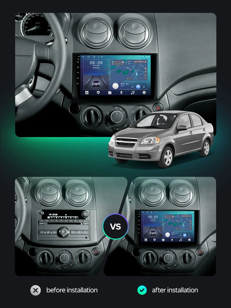 LT LUNTUO Android 13 8core 8+128g Car Dvd Player For Chevrolet Aveo 2006-2012 Chevrolet Nexia 2020-2022 Car Video Gps Bt Car Gps