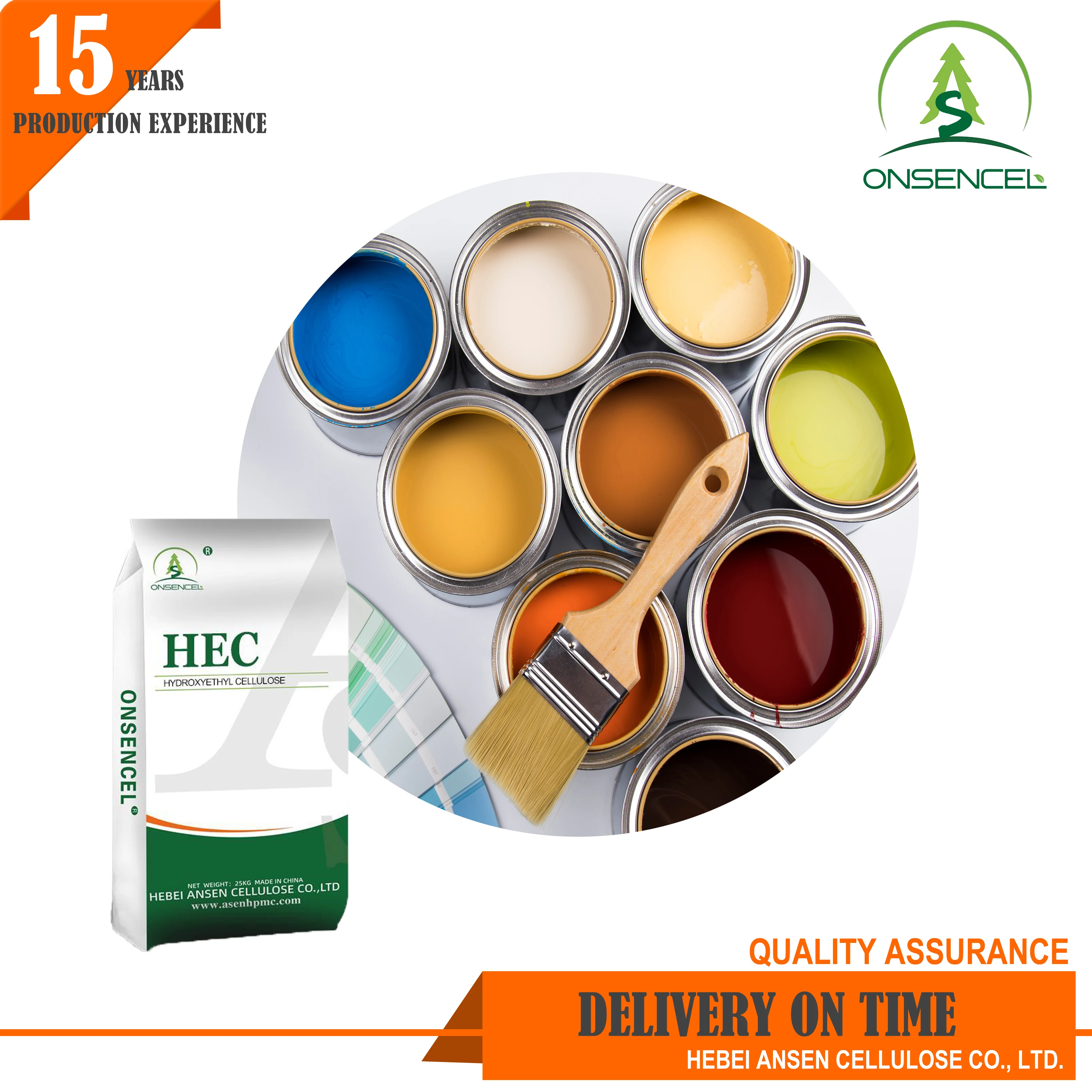 HEC Hydroxy Ethyl Cellulose HEC 100000 Hydroxyethylcellulose for Paint
