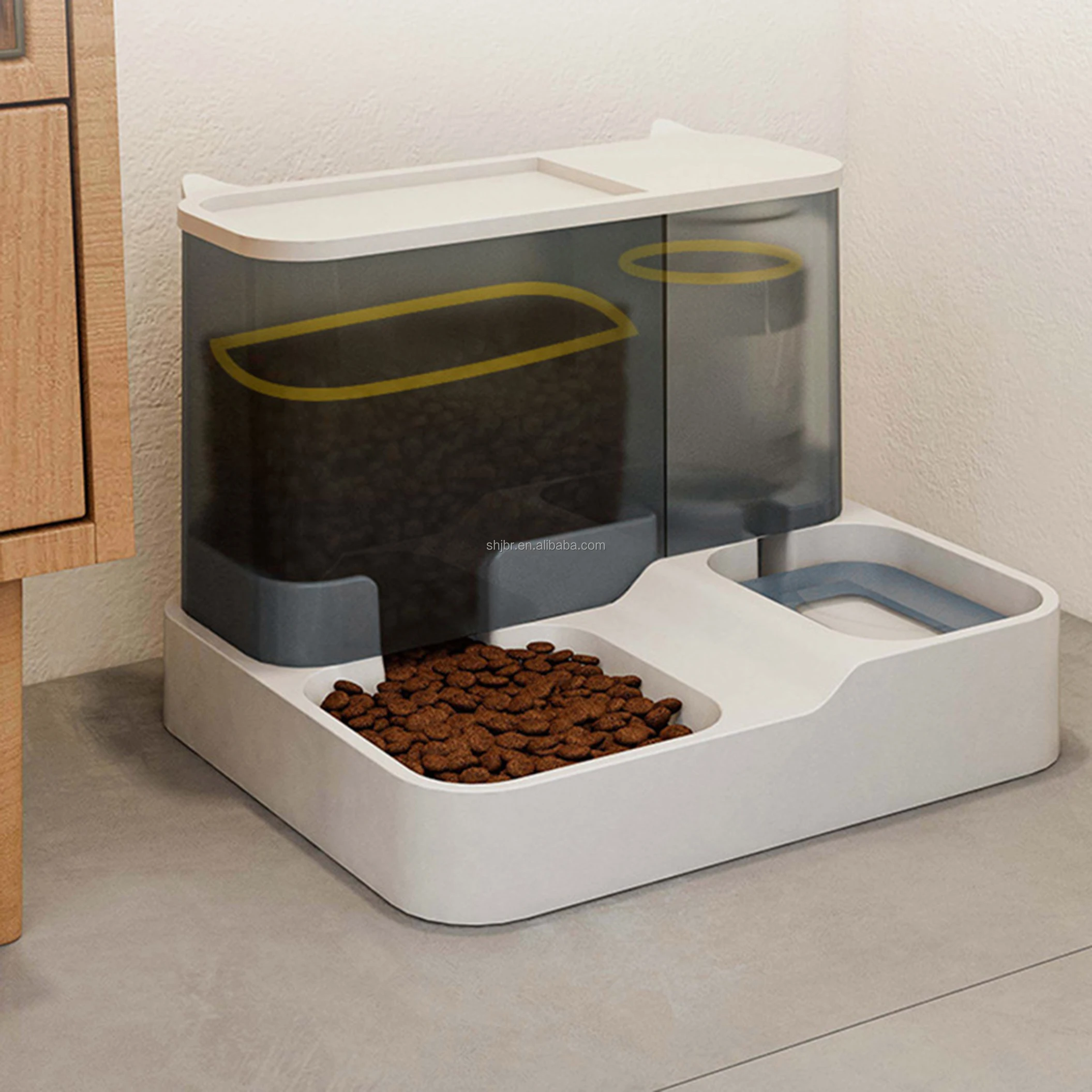 Factory price Cat automatic feeder water dispenser dog/cat bowl all-in-one automatic water feeder pet dog feeder