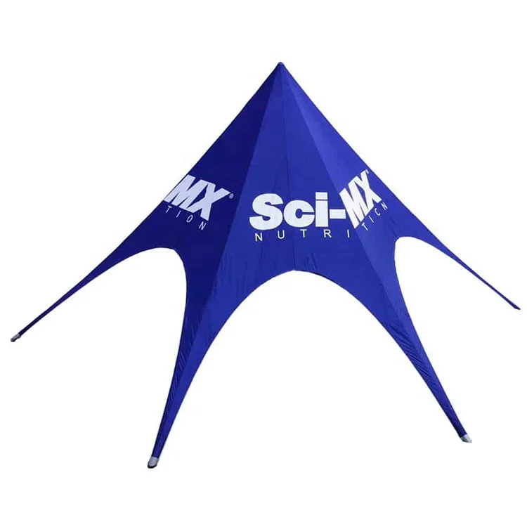 Guangdong UV Resist Custom Print Star Tent 6m 8m 10m 12m 14m 16m Outdoor 600d Oxford Trade Show Event Spider Shape Star Tent