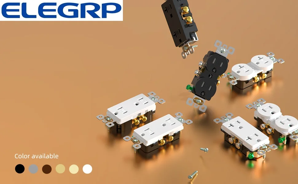 US TR Receptacle 15 Amp In-wall Factory Directly UL listed Decorative Receptacle Outlet for Home Offices