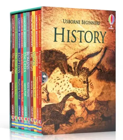10 томов Usbome начинающих книг по истории иллюстрированные книги