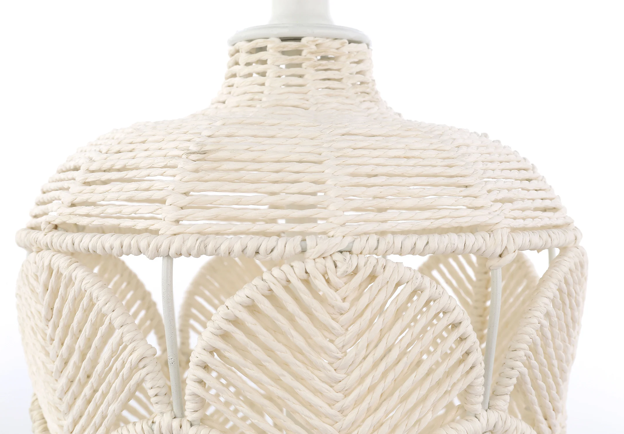 Funky Fabric White Vase Decor Home Table Lighting Natural Paper Art Table Lamp