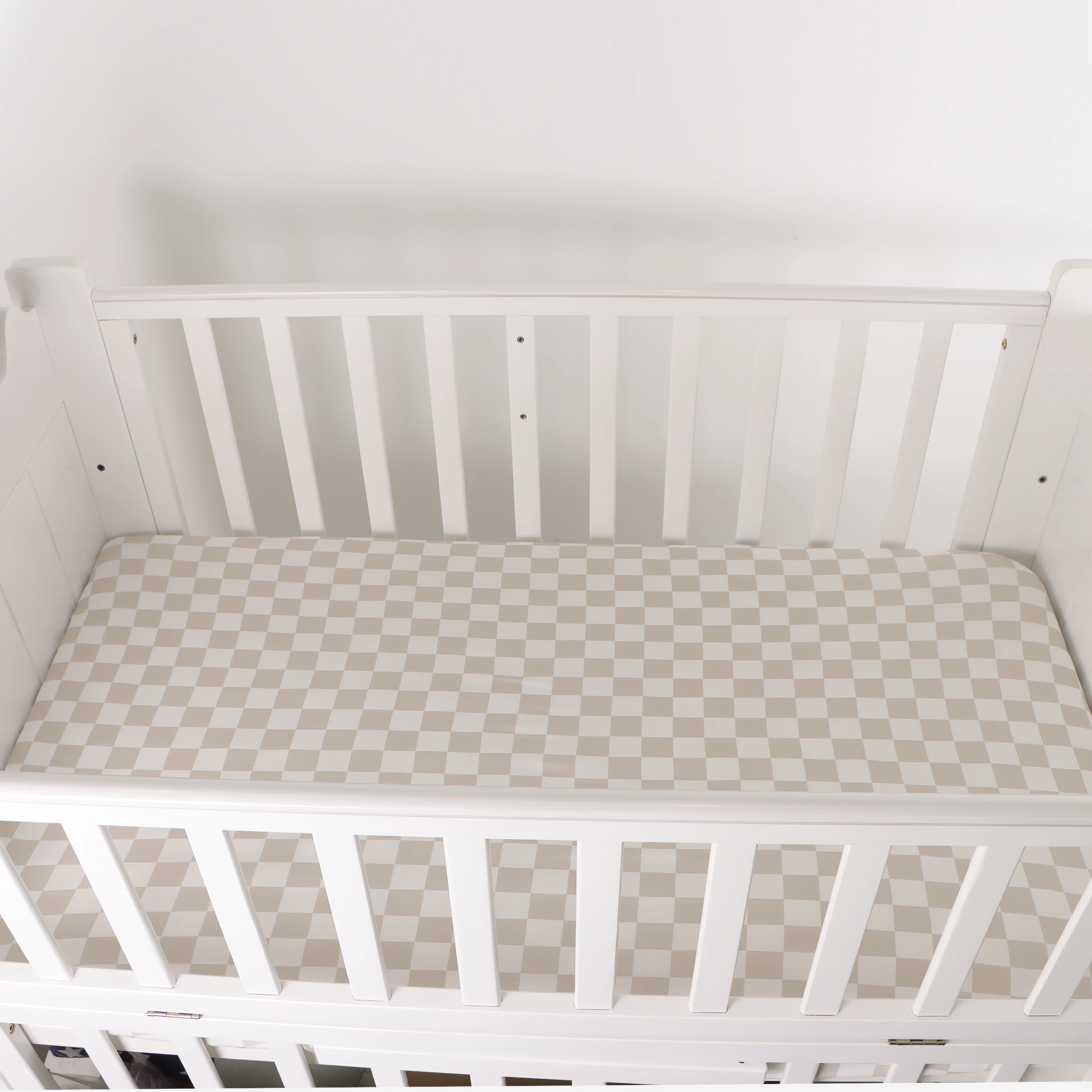 Baby blanket Baby checkerboard minimalist mattress cover detachable bamboo fiber waterproof baby bed cover bedding set