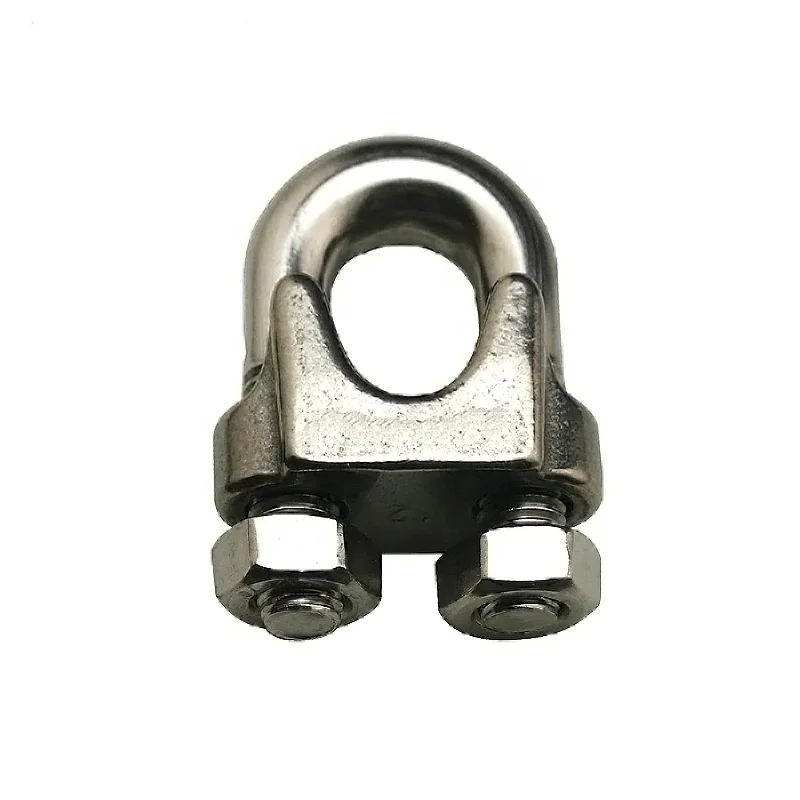 Stainless Steel US Type Drop Forged Wire Rope Clip Cable Clamps For Lifting
