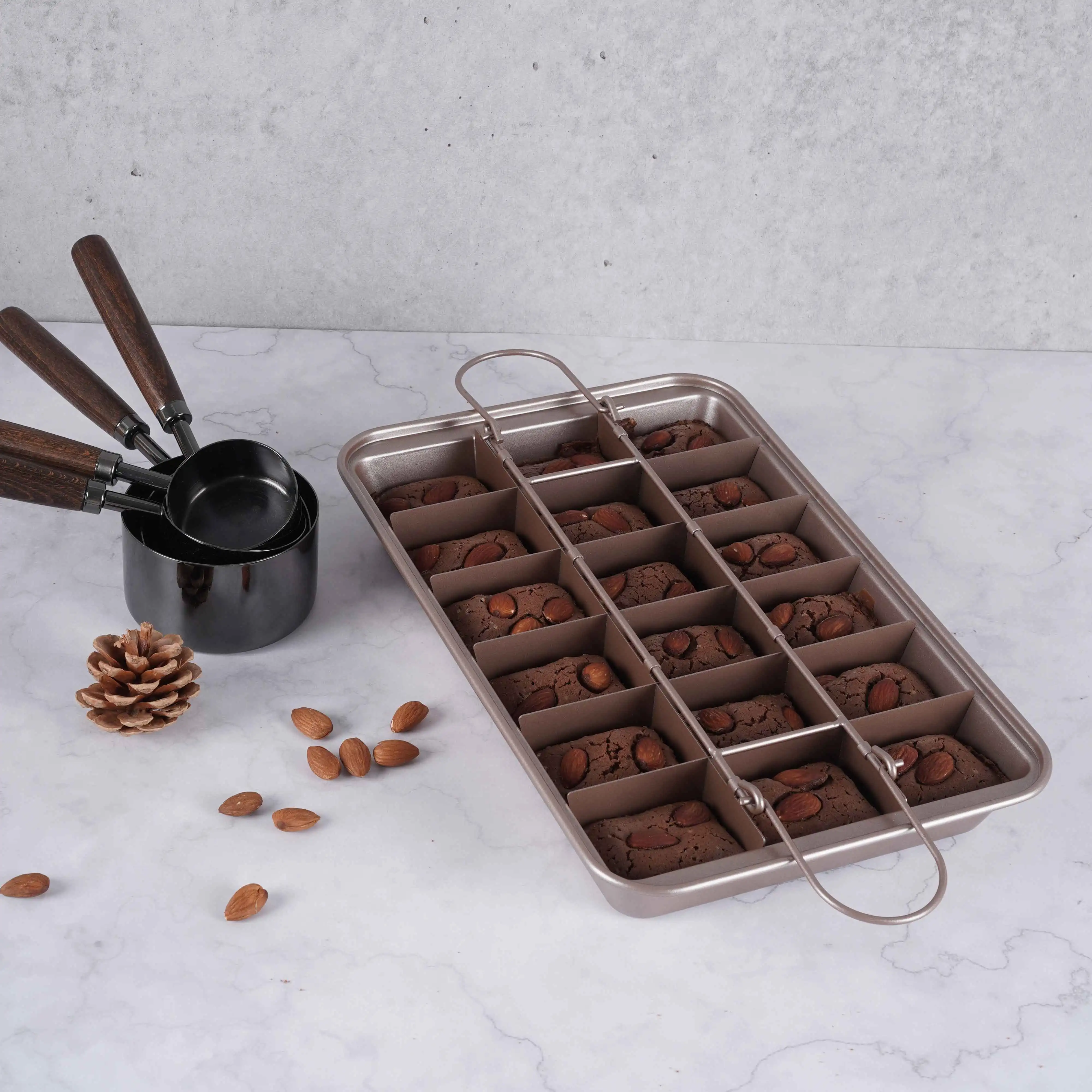 
carbon steel non stick muffin tray bakeware brownie package baking sets for adults 