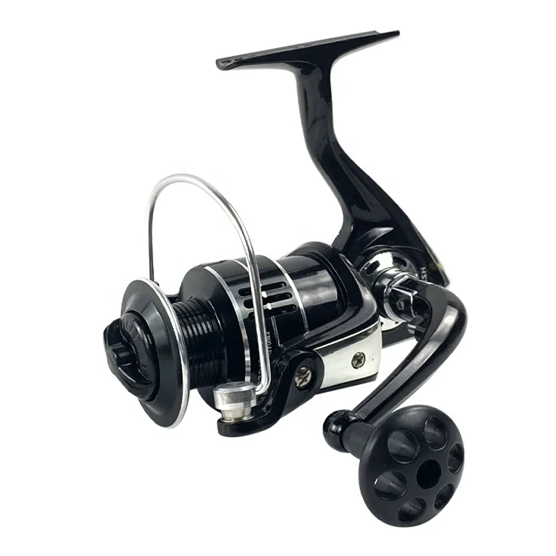 AGITEK Hot Sale Metal Spinning Fishing Reels 12+1 BB Aluminum Spool Bait Casting Fishing Reels Metal Fishing Spinning Reels