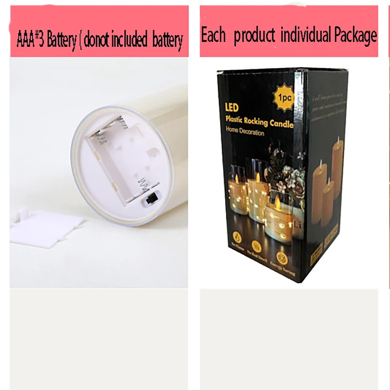 Flameless LED Tea Light Electronic Candle Home Decor Halloween Christmas Bar Outdoor Activities Party Birthday Music Festivals