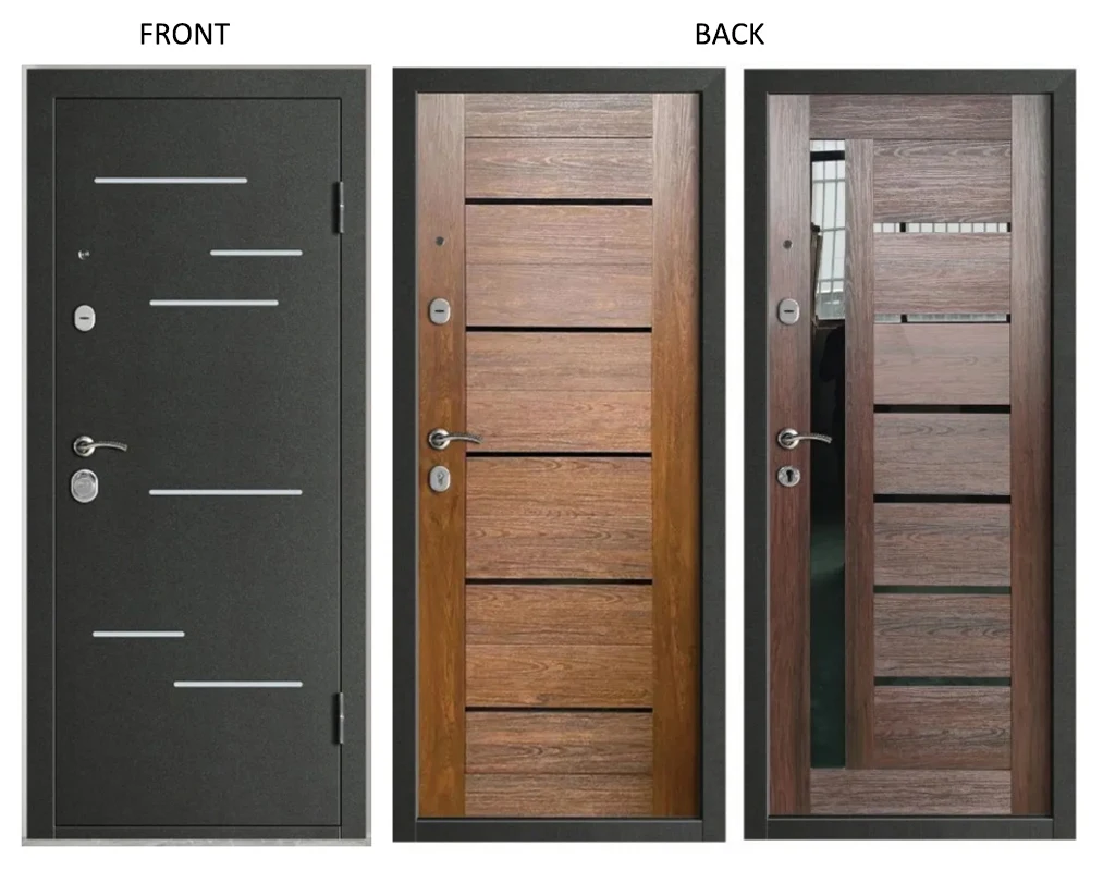 Special design multi lock exterior Russia doors for houses