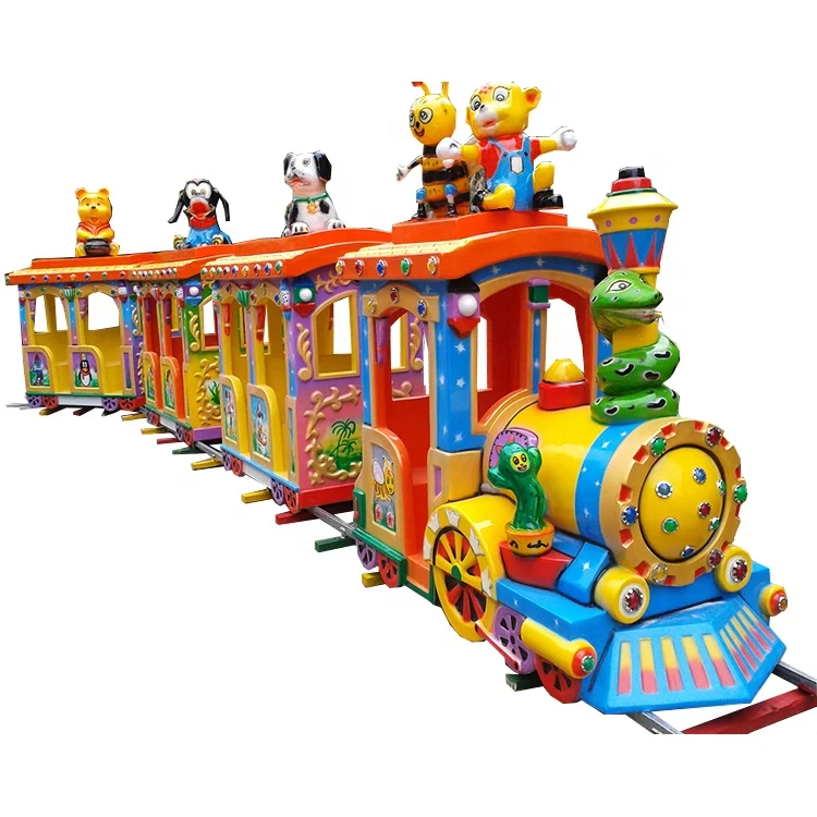 Outdoor playground equipment mini track kids train electric train set for adults train electric