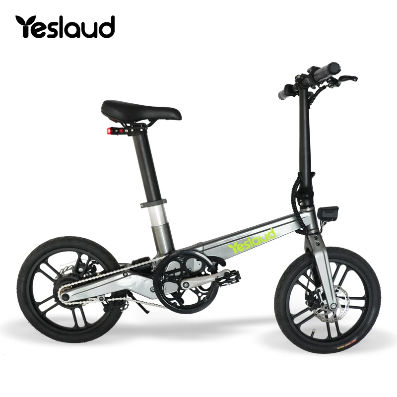 
amazon hot selling fat tire electric bike 500w 36v electric mountain bike 16 inch dark gray aluminum alloy adult electric bike 