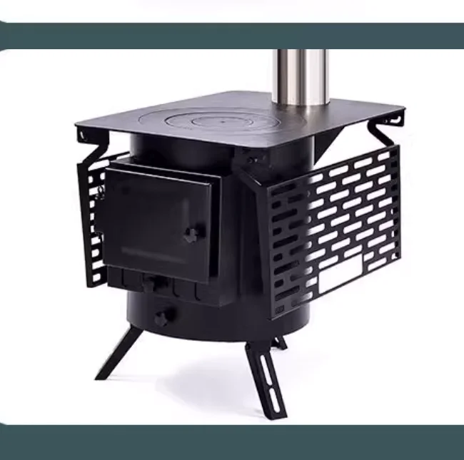 2023 Novel Design Small Indoor Cast Iron Wood Burning Stove Wood Cook Stove With Oven china manufacturer
