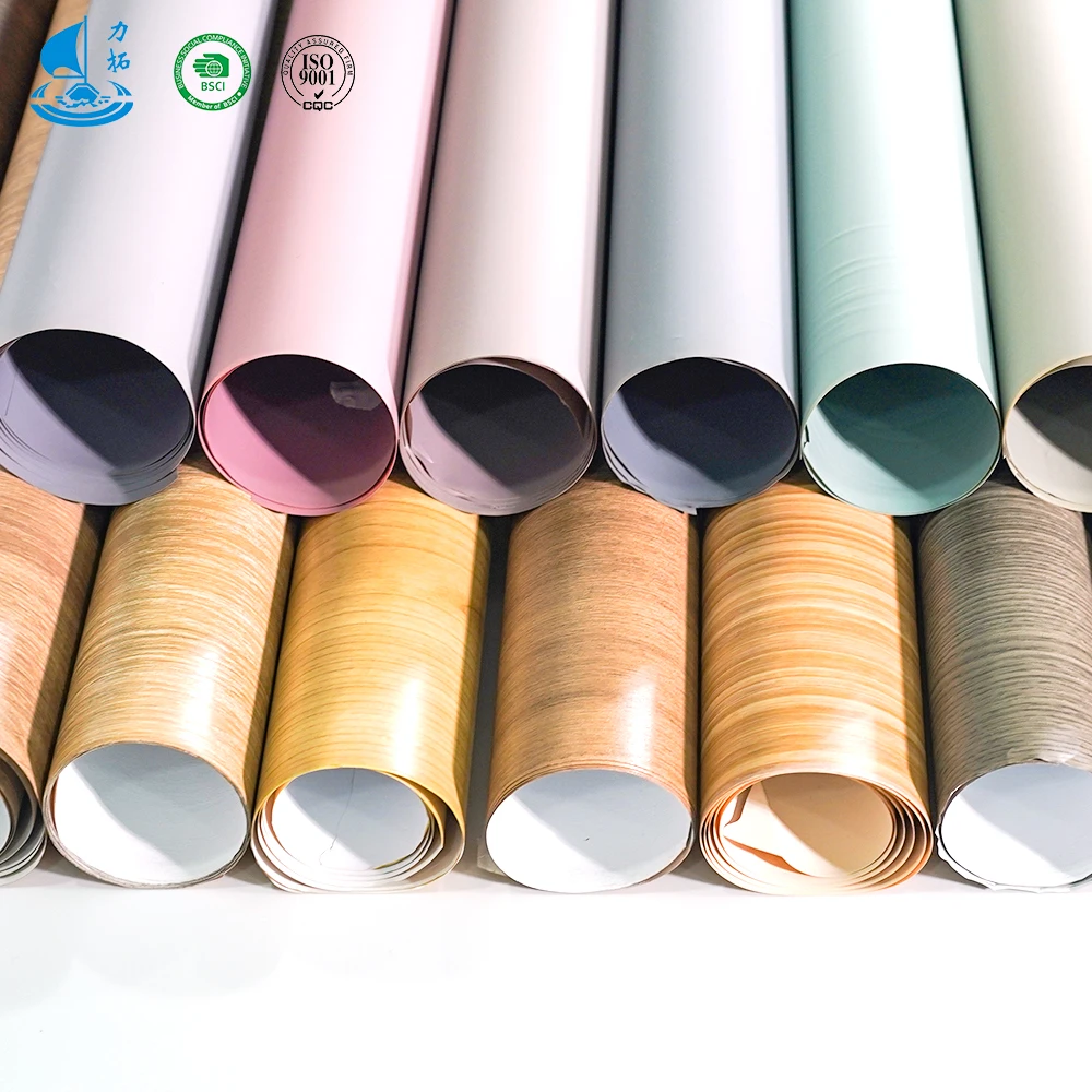 Lituo Uv Protective Film For PVC Profiles Wpc Covering PVC Thin Film Roll Form Or PVC Sheet