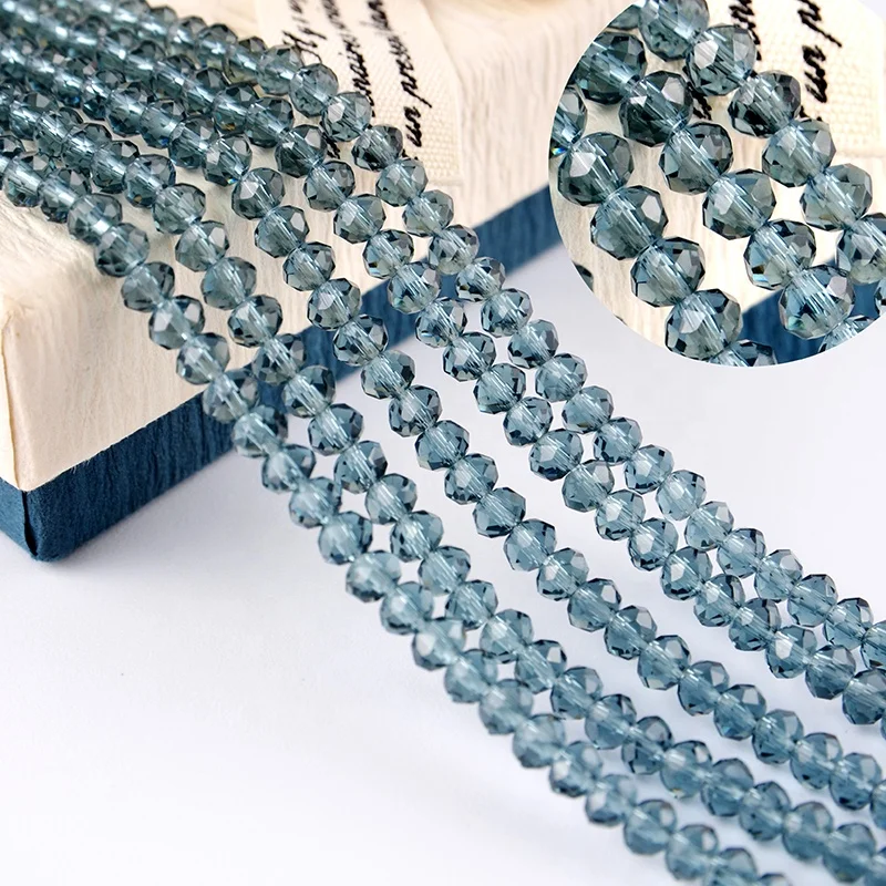 Colorful Glass Beads Crystal Jewellery Rondelle Beads