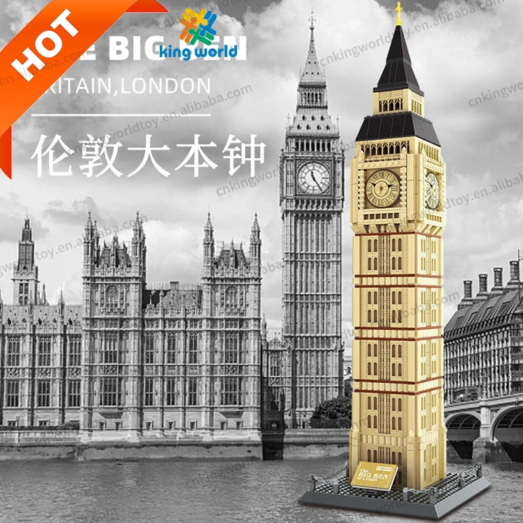Wange 5216 Великобритания Лондон Биг-Бен игрушки 3D модель маленькие кирпичи собранный подарок для детей 1666 шт. очень сложные наборы строительных блоков