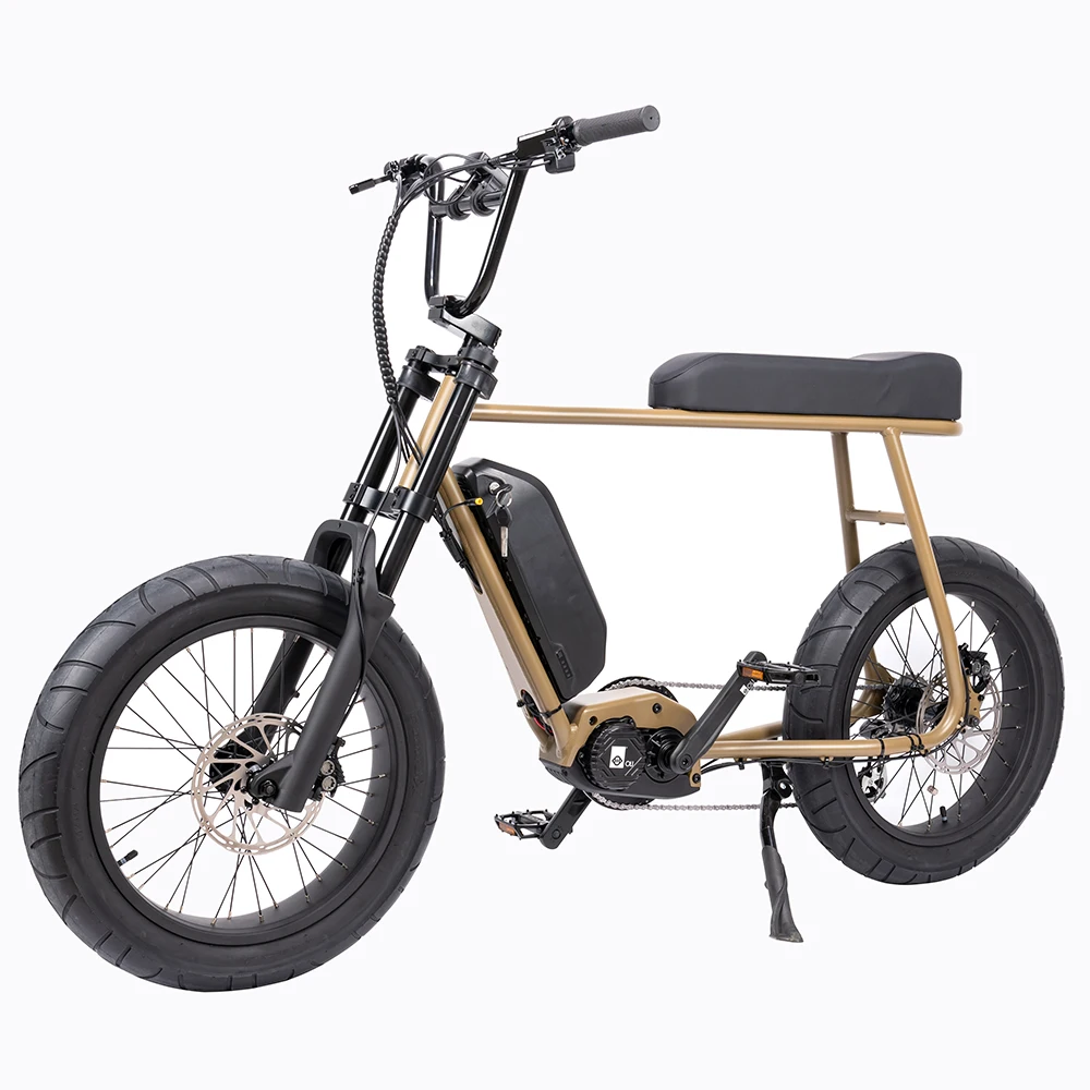 2024 Mario Vintage Retro Style Electric Bike with 250w Mid Motor and 36v lithium battery