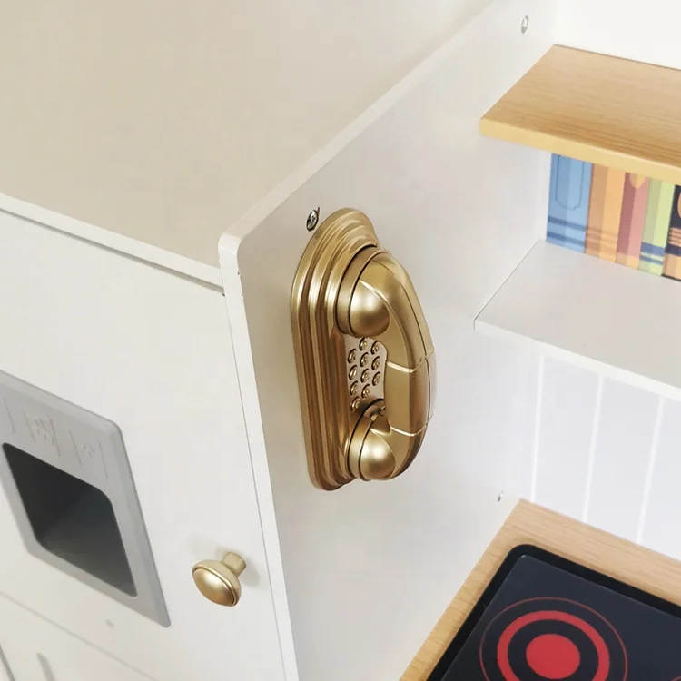 Hot selling children pretend role play kids wooden play set kitchen toys