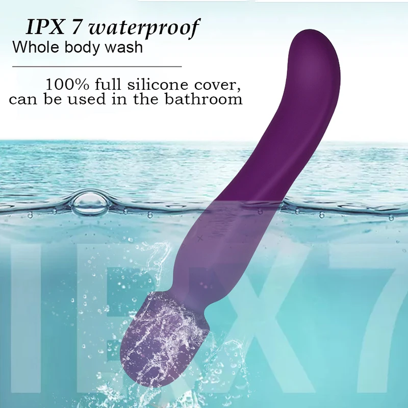 Dual Vibrator G-spot and Clitoris Body Massager Women Personal AV Sex Toys for Adult Waterproof Rechargeable