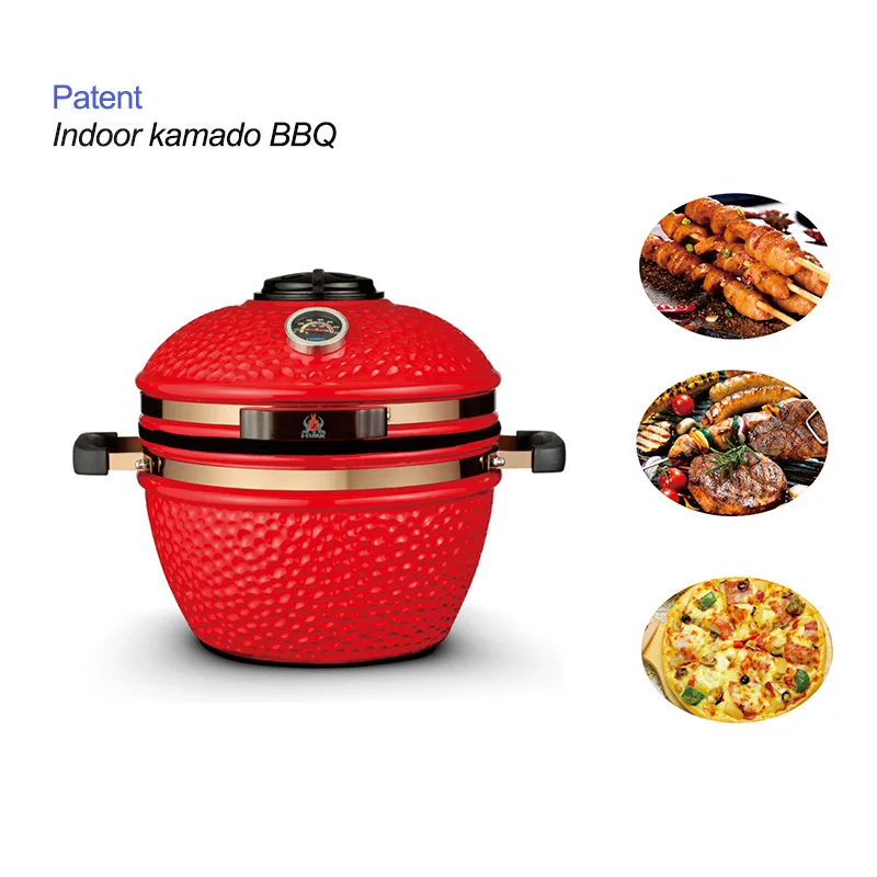 China Manufacture 13 inch gas japonais mini kamado jo bbq ceramic grill green egg pizza bbq kamado grill