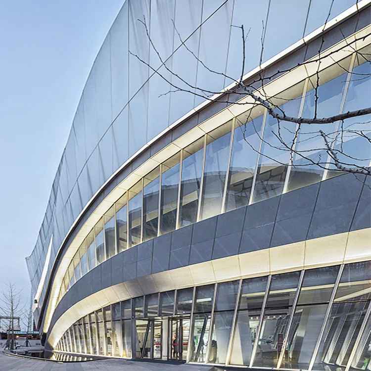 Hot Fashion Exterior Luxury Metal Curtain Wall Cladding For Commercial Building Decorative