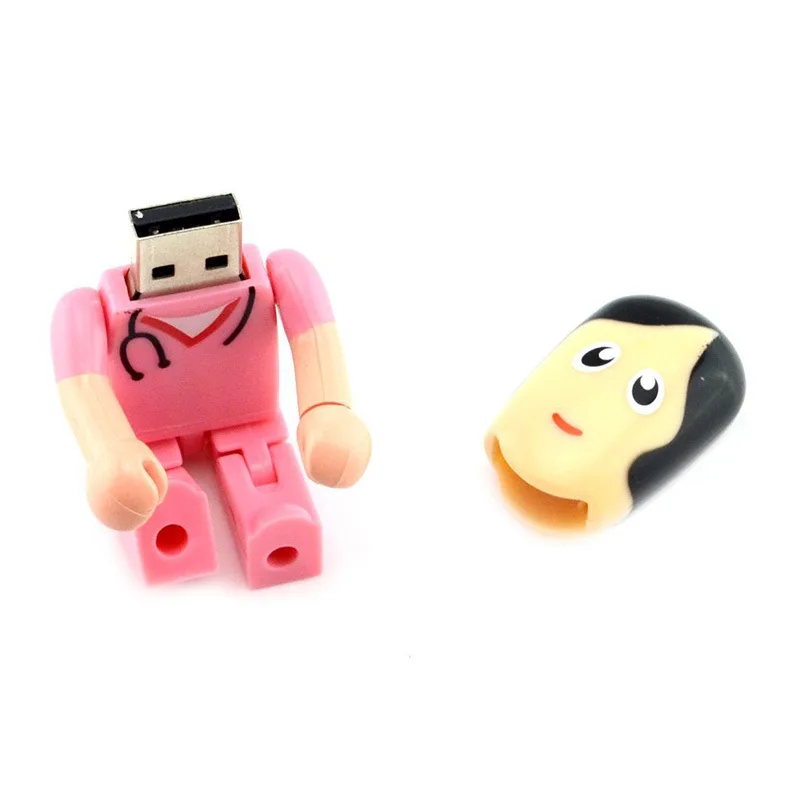 Usb flash drive customized creative 8G doctor  flash drive plastic 16G robot high-speed USB