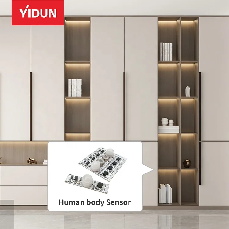 YIDUN DC12V Светодиодный диммер с датчиком движения PIR человеческое тело инфракрасный сенсорный переключатель для домашнего или офисного использования