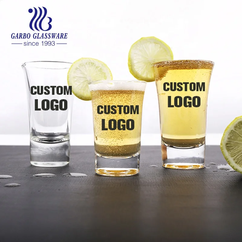 Custom logo design mini drinking brandy glass print wine cup  custom shot glass cup shooters glasses drinks tumbler glassware