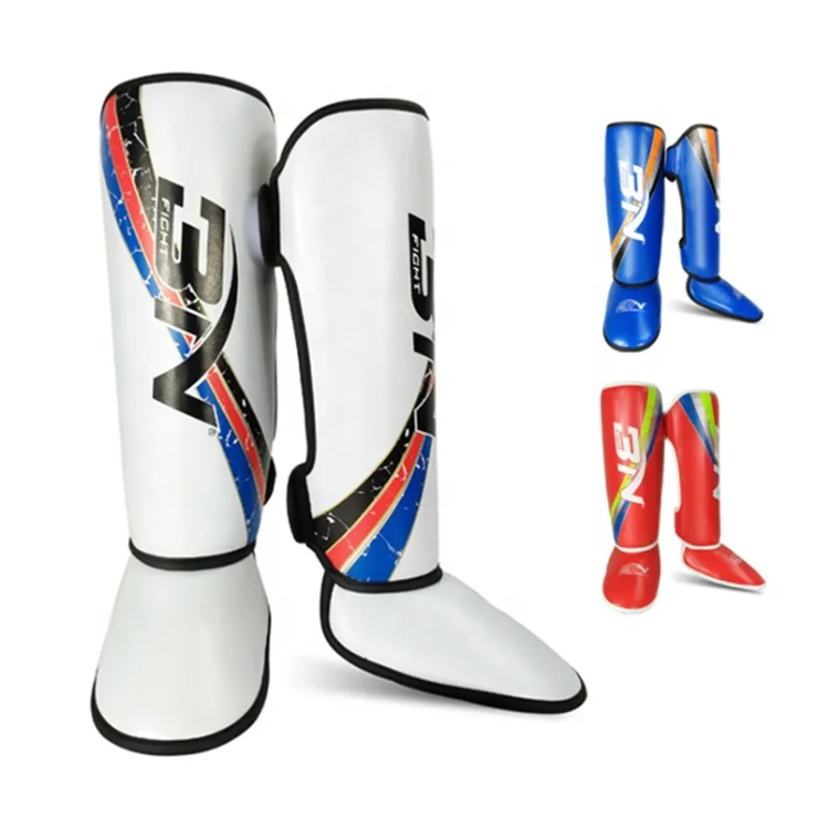 factory adults kids male female fitness mma muay thai training sublimation shin guards