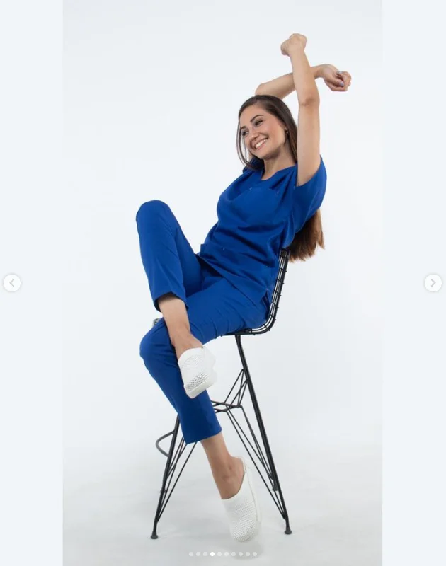 Fashionable Design Scrubs Set Wholesale Sets Custom Spandex Jogger Nursing Wear Medical Scrubs Uniforms With Logo