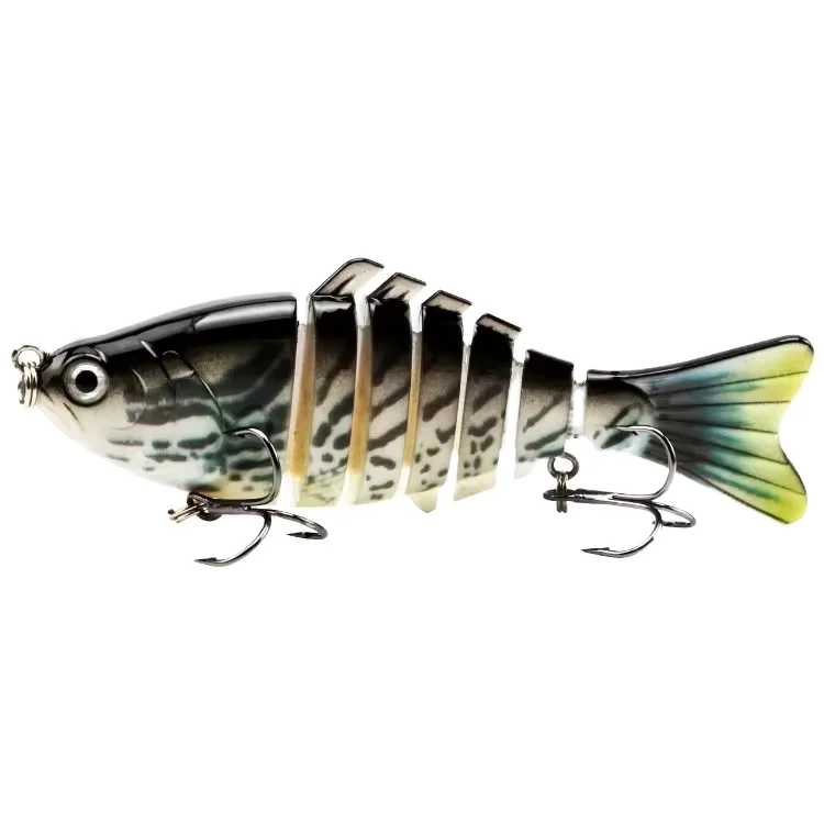 High Quality 100mm 15.5g Sinking Freshter Baits Mulit Jointed Segmented Swimming Vividly Hard Body Fishing Lures for Trout