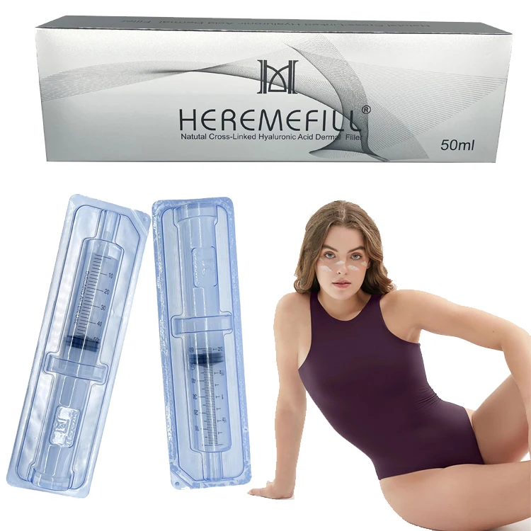 Heremefill best quality hot Sale Ha Deep 5ml Dermal chin Filler Hyaluronic Acid for chin enhances the action