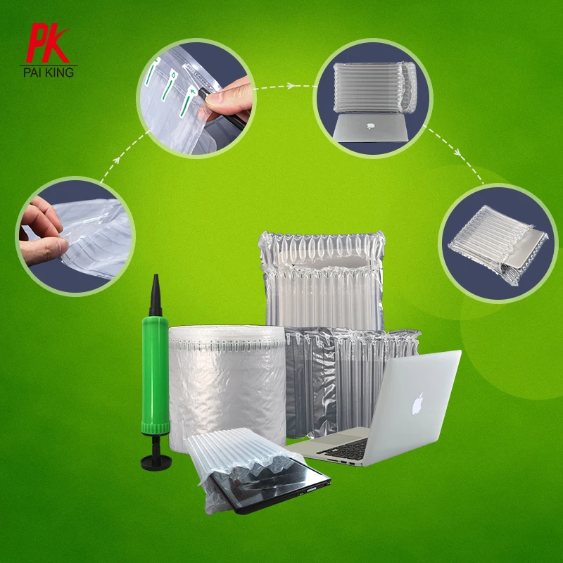 Air bubble column packaging bag plastic protective laptop air cushion column bag PE+Nylon filling protection