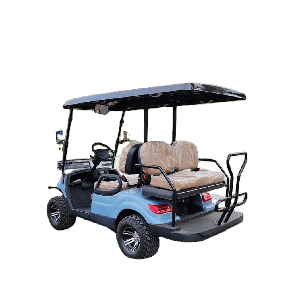 Golf Cart Lithium Battery 48v 200ah 14 Wheels Tires Side By Side ATV Golf Cart Windshield