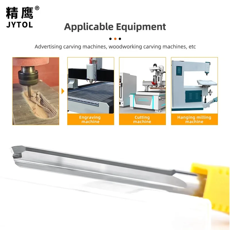 3.175mm 2 flute straight slot router bit Tungsten Carbide  End Mills CNC Router Engraving Bit for MDF cutting 1/8 inch endmill