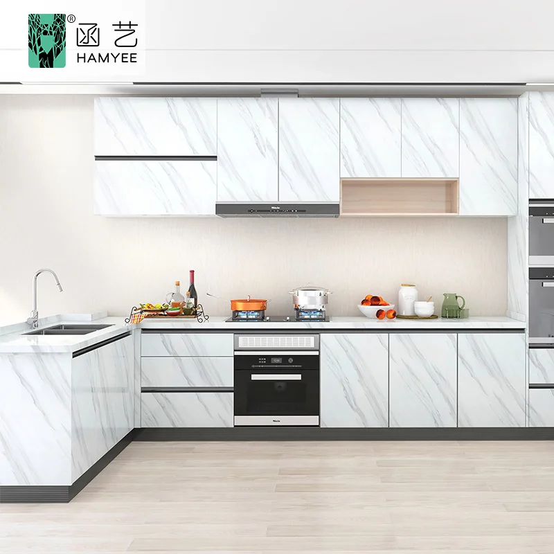 Waterproof PVC Self Adhesive Marble Decorative Wallpaper Flim For Bathroom Kitchen