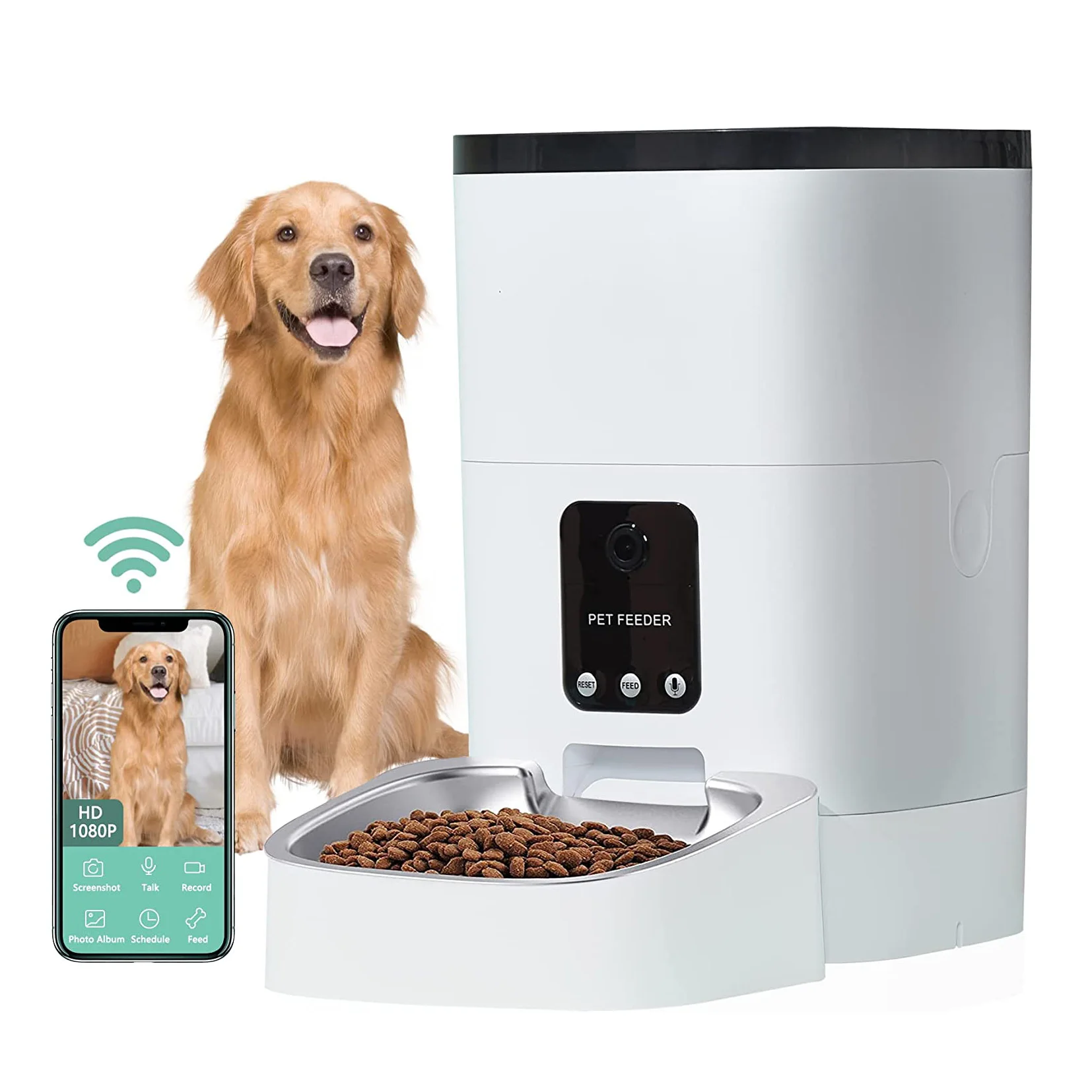 6L Pet supplies Wholesale Smart App Wifi Automatic Water Pet Bowl Smart Feeder Pet Dog Cat Automatic Feeder