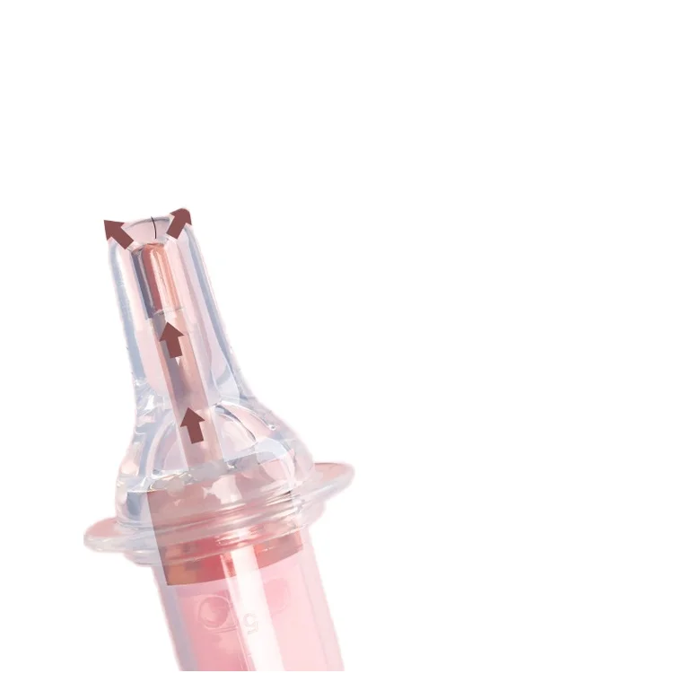 Newborn and Infant Oral Feeding Syringe Dispenser Baby Pacifier Liquid Medicine Feeder Made from Food Safe Silicon