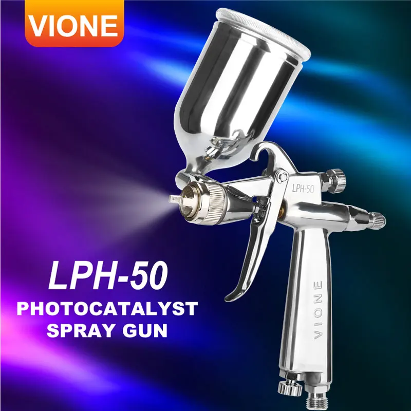 Vione LPH-50 HVLP пистолет мини пистолет-распылитель краски дешевые ванной комнаты с чашкой распылитель LPH50 пульверизатор для покраски