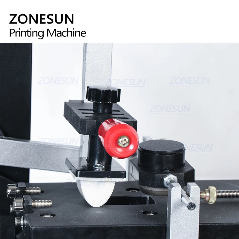 ZONESUN ZS-RM7A ручная настольная печатная машина с чернильным подстаканником для печати логотипа на дату