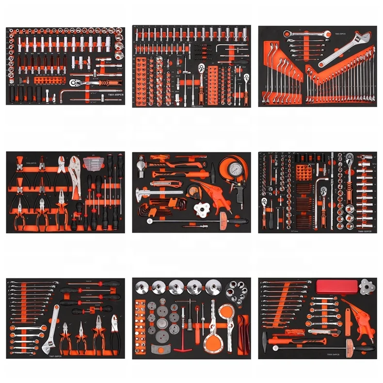 Srunv Hot Sale 7 Drawers Garage Storage Chests Steel Mechanic Roller Tool Cabinet Trolley With Tools