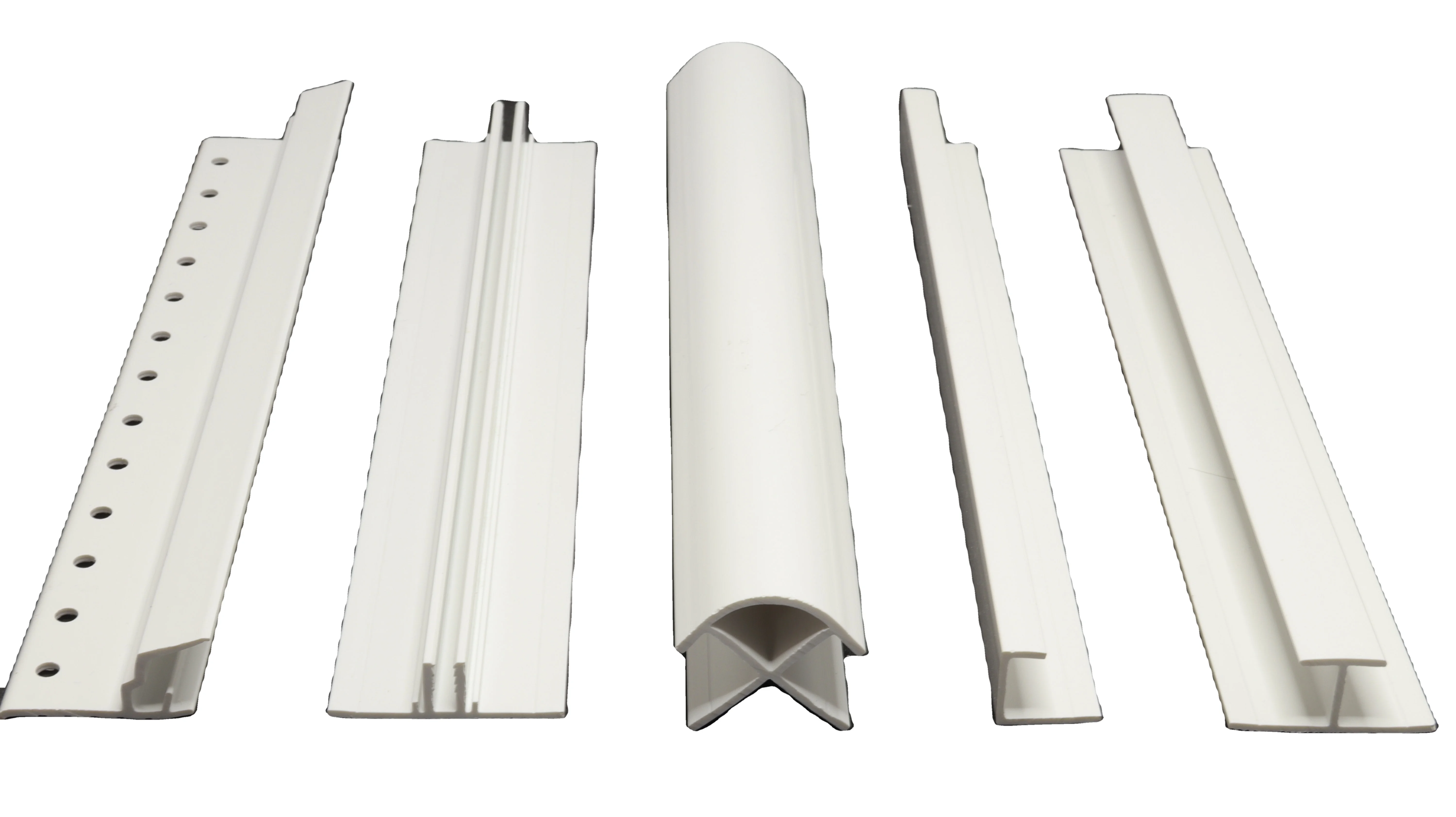 Plastic Profile PVC Extrusion Wall Board Corner Profiles PVC U Channel Profiles