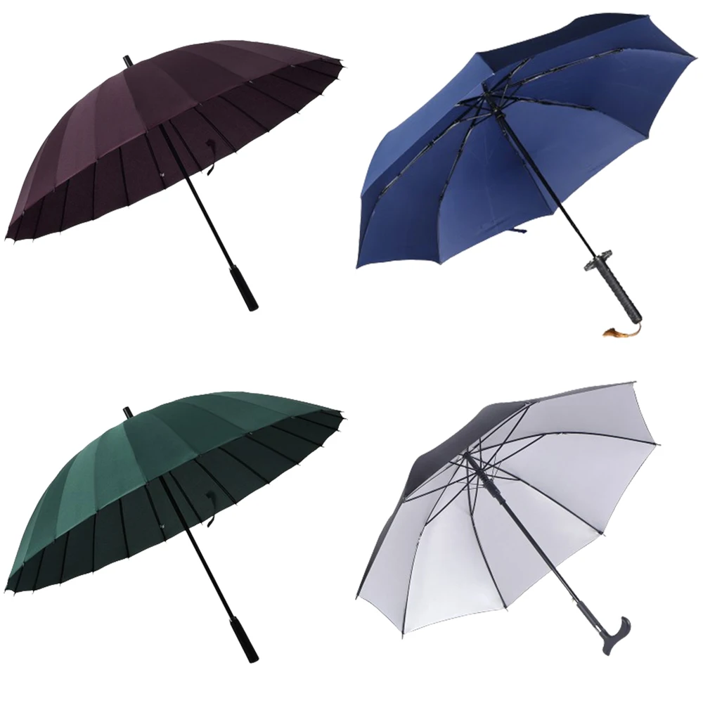 Golf Umbrella With Logo Print   Extra Large,Automatic Fiberglass Frame Waterproof Big Umbrella Wholesale/