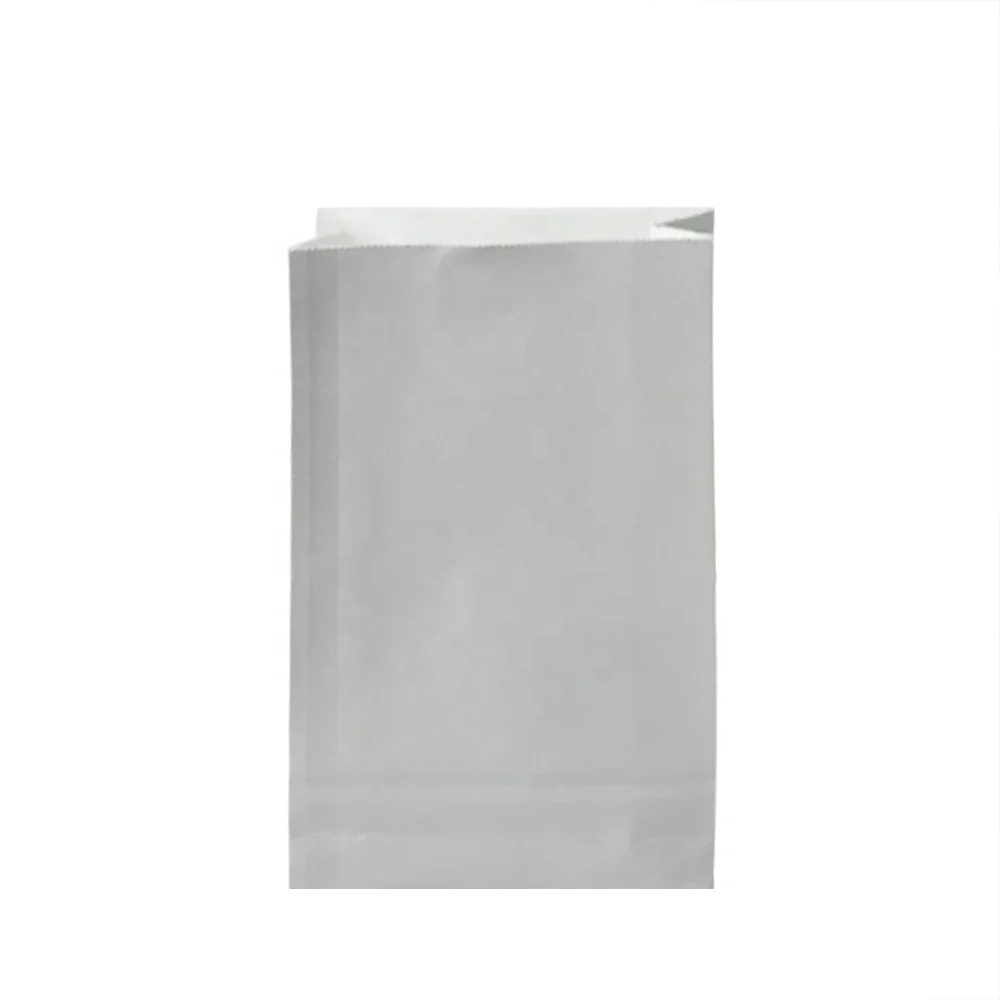 Take Away Plain Bags Wholesale Grease Sandwich Resistant Coated Wax Lined Custom Logo High Quality Cheaper Food Paper Sack Bag