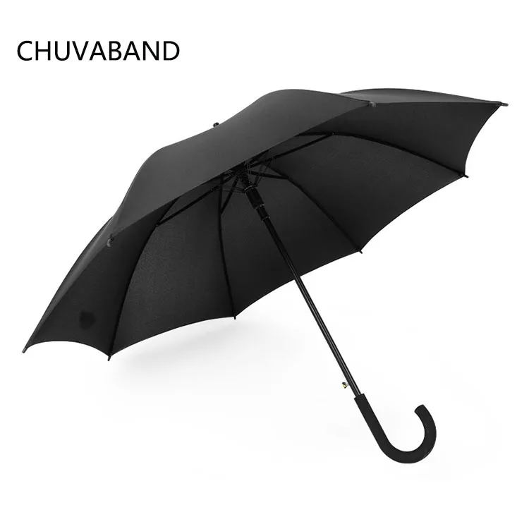 CHUVABAND Unique Fancy Stick Men' s Advertising Digital Print Strong Unbreakable 23 Inch Customizable Straight Umbrella