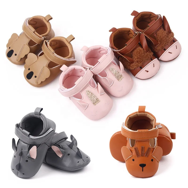 2022 Xiximi Cheap Cute Cartoon 3D Ear Babies Casual Shoes Toddler Boys Girls Prewalker
