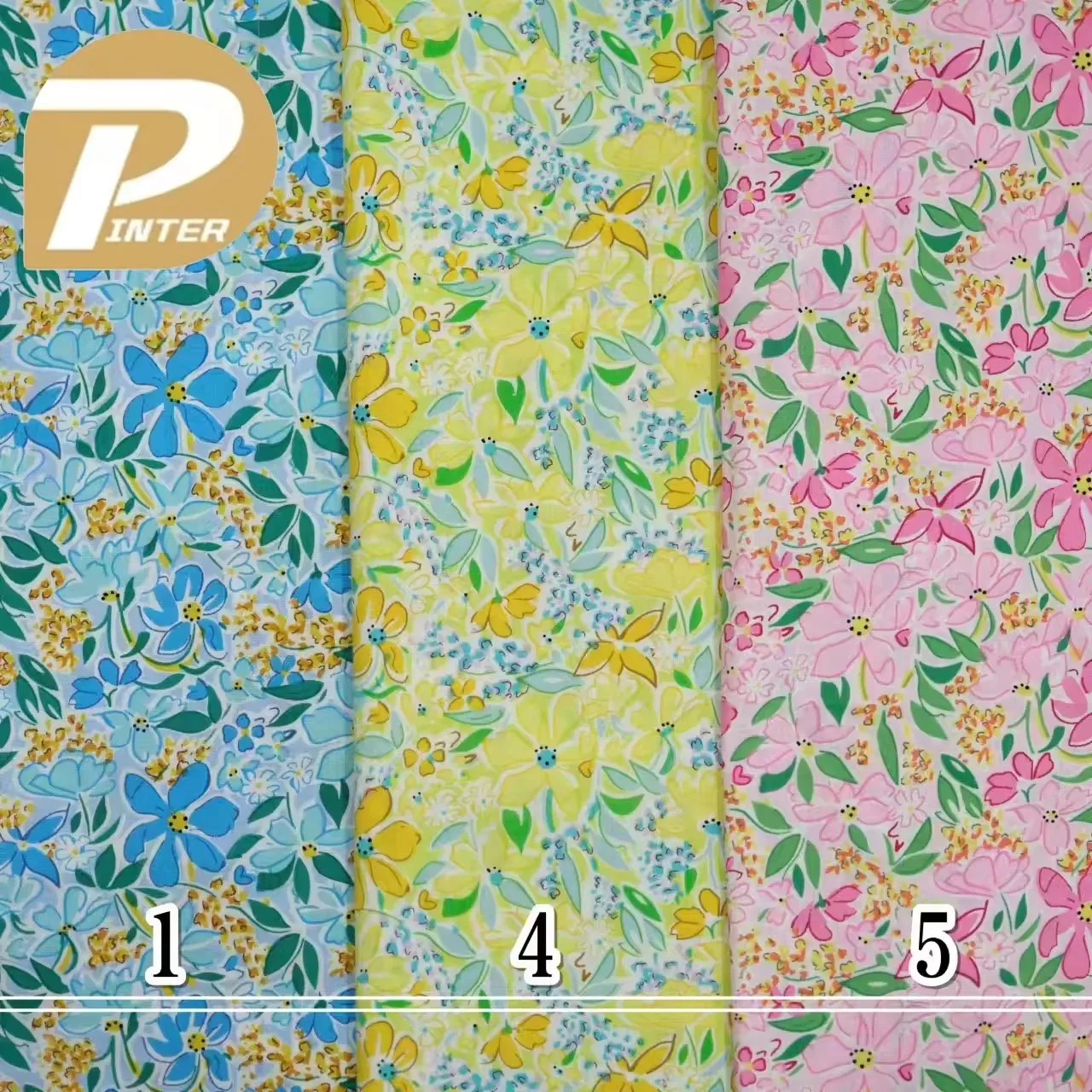 Floral Digital Printed 100% Cotton Poplin Dress Textile Soft Woven Liberty Cotton Fabric For Dress