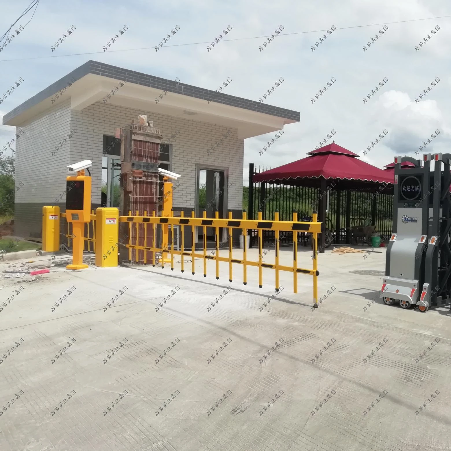 brushless DC motor automatic access control barrier gate speed adjustable boom parking barriers with rfid card reader